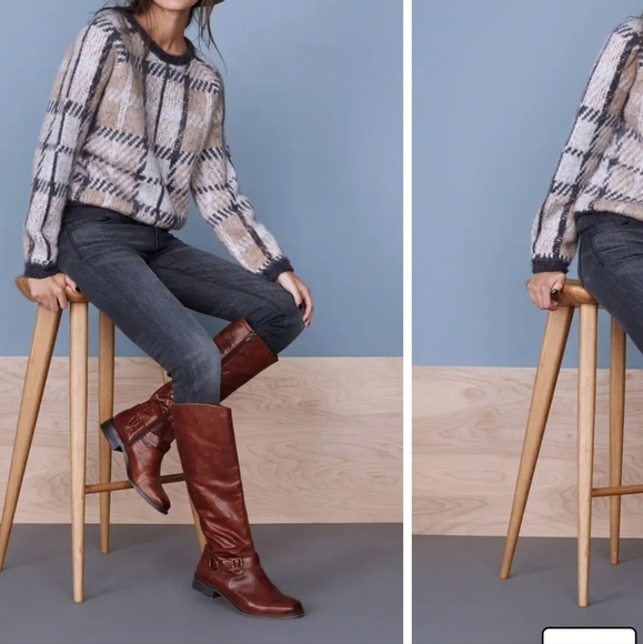 Hinge brown leather riding boots - Picture 14 of 16